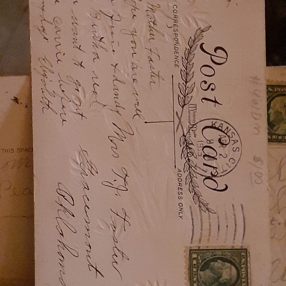 Three beautiful antique Easter cross postcards - Picture 2 of 8